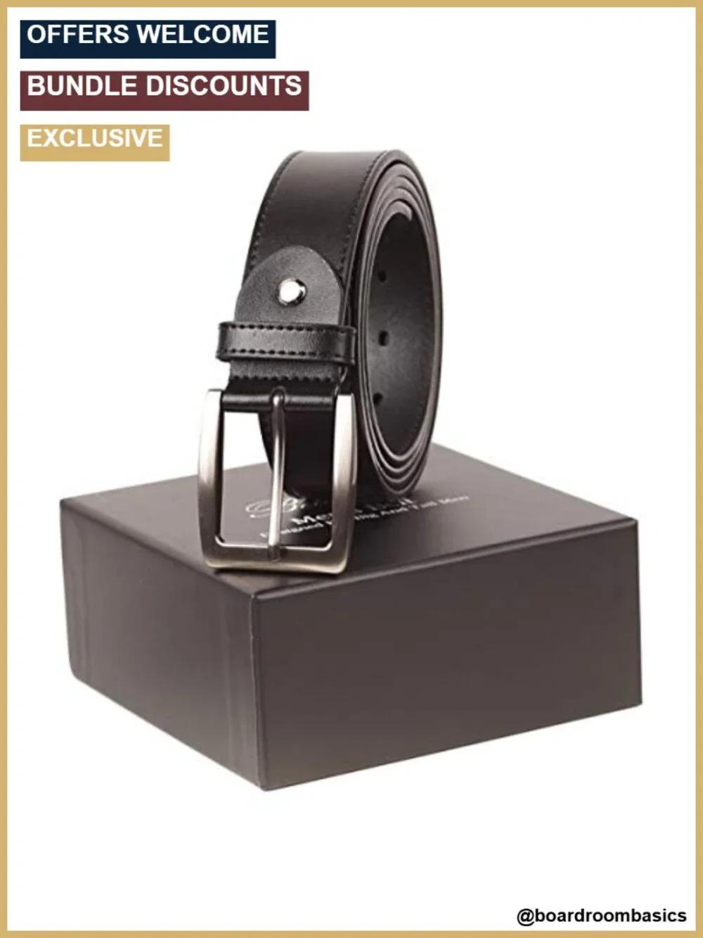 Extra Long Big & Tall Men's Faux Leather Dress Belt